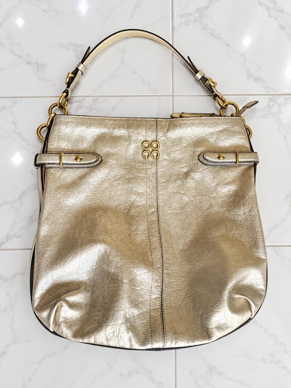 Coach Beautiful Gold Shoulder Bag Purse